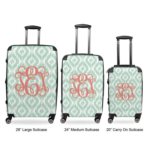 custom monogram luggage.